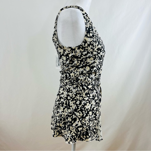 NWT Proenza Schouler Asymmetric Flower-Print Silk Top - Picture 4 of 14